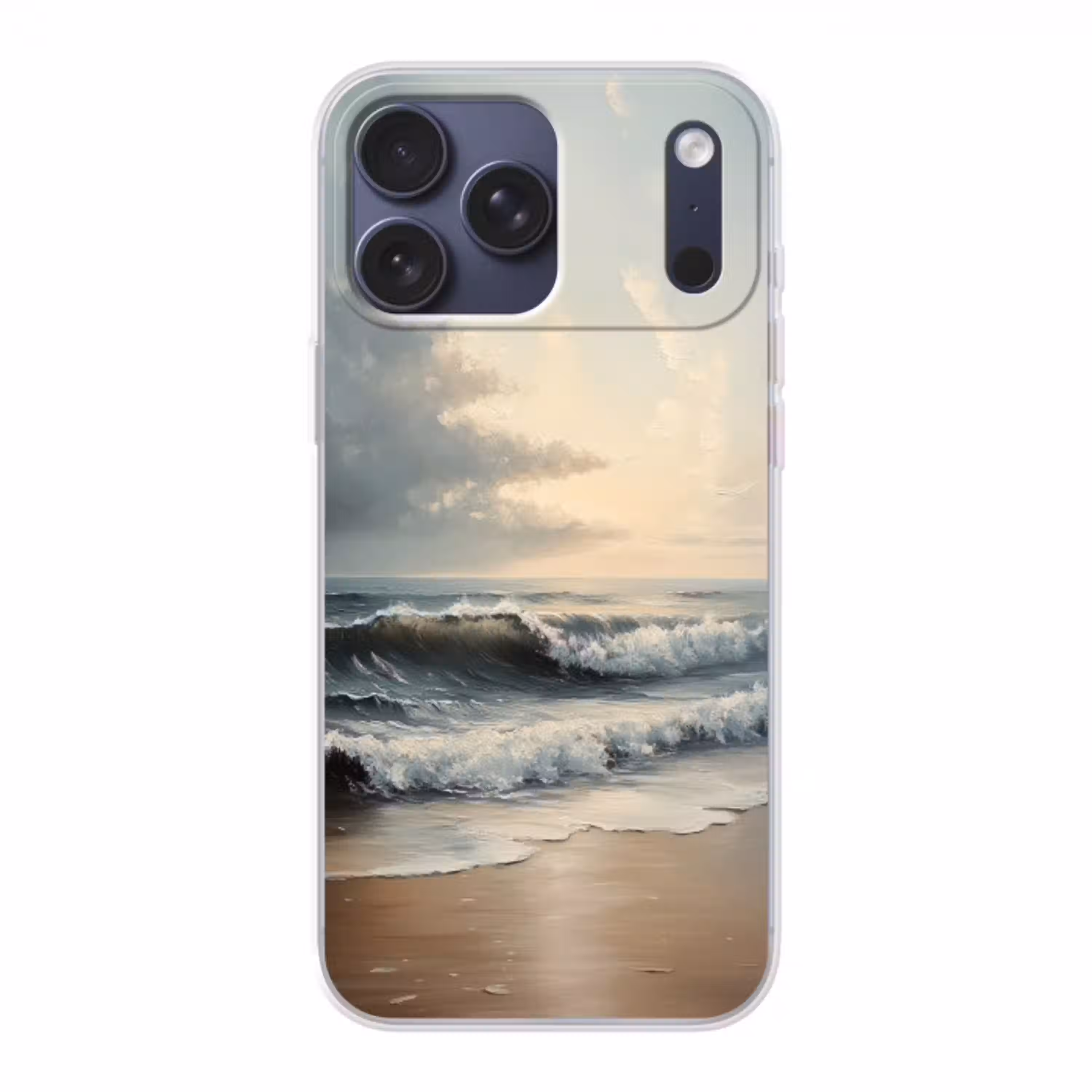 Strand - Zee - Zonsondergang Telefoonhoesje iPhone 17 Pro Max klein -3d