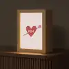 Hart - Rood - Bloem - Moeder Light Box met kabel (Tafellamp) klein -z3d_website