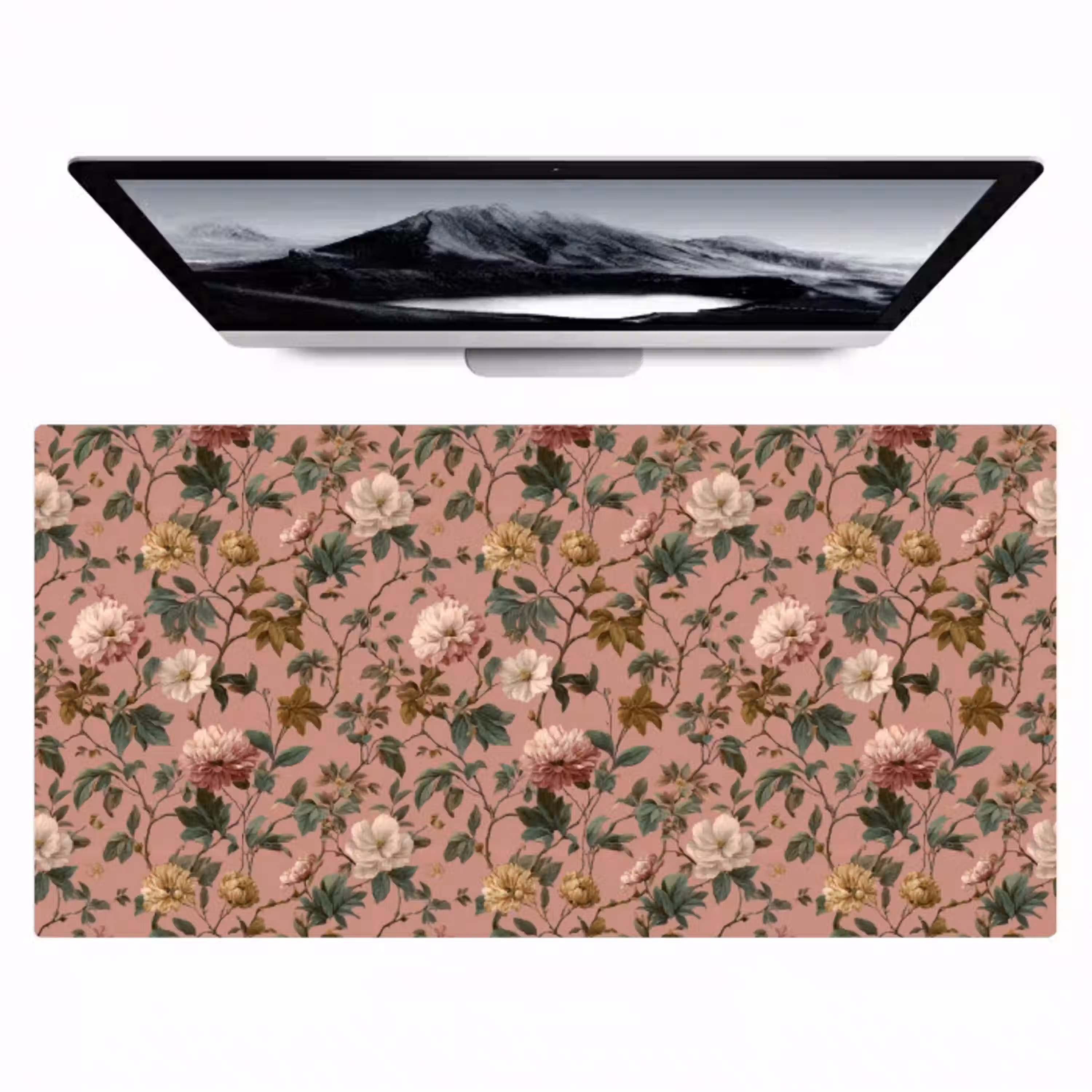 Bloemen - Klassiek - Roze Muismat XXL klein 681 -zzz3d