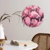 Flamingo - Roze - Dieren Wandcirkel plexiglas klein -sfeer4