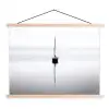 Zeilboot - Zwart - Water - Silhouet textielposter latten blank klein -3d