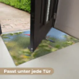 Kolibrie - Bloem - Natuur - Groen Deurmat klein -USP_DE