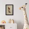 Vos - Gele bloemen - Minimalistisch fotolijst zwart zonder passe partout klein -usfeer4_kinderkamer