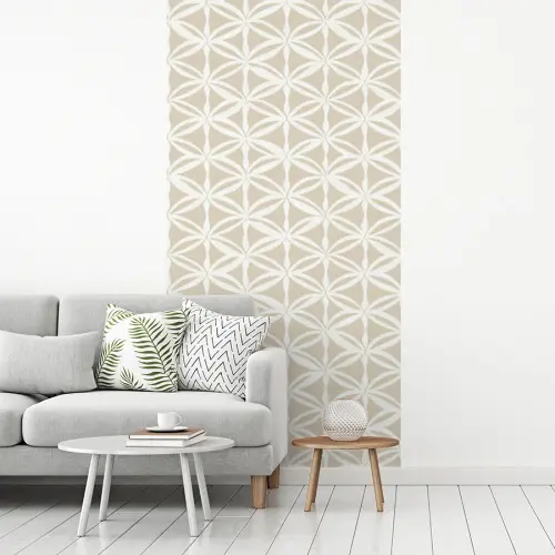 Motief - Modern - Beige fotobehang vinyl groot 64 -woonkamer