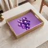 Druif - Disco - Glitter - Paars Dienblad Rechthoek middel -sfeer1