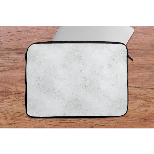 Lichtgrijs - Betonstructuur - Subtiel laptophoes neopreen klein 279 -tafel