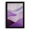 Abstract - Heuvels - Landschap - Paars fotolijst zwart zonder passe partout klein -3d