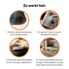 Bloeiende Verfkwasttuin Inductie beschermer vinyl 3mm klein -zzzzzzz-td-werking