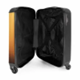 Een aap achter houten muur NBS - Handbagage koffer - Kinderen Unisex middel -binnenkant