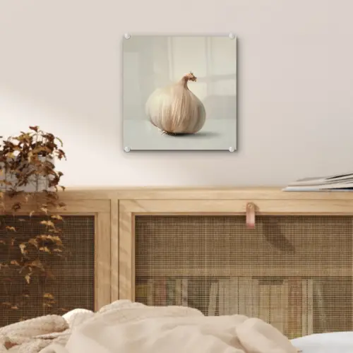 Knoflook - Natuurlijk - Beige plexiglas 5mm klein -sfeer4