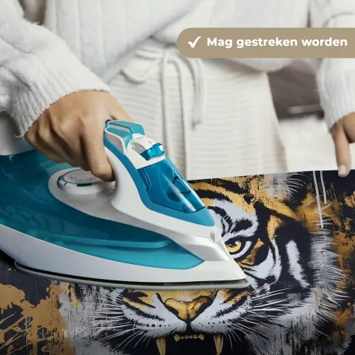 Tijger - Verfspatten - Goud Wandkleed katoen klein -sfeer9