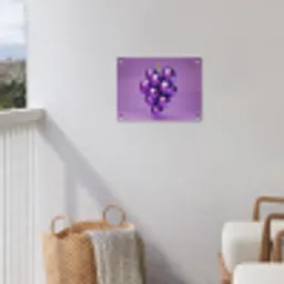 Druif - Disco - Glitter - Paars tuinposter los doek klein -sfeer8