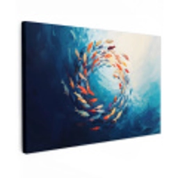 Zee - Vissen - Kleurrijk - Dynamisch canvas 2cm klein -z3d