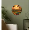 Landschap - Afrikaans - Zon Wandcirkel plexiglas klein -sfeer3