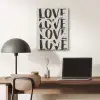 Love - Hart - Beige PET vilt klein -sfeer5