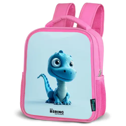 Blije Bronto Kinderrugzak - Roze middel -schuin