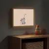 Dinosaurus - Planten - Stippen - Beige Light Box met batterij (Wandlamp kind) middel -sfeer5_kind