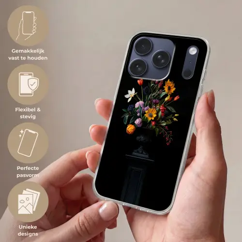 Zonnebloemen - Boeket - Kleurrijk Telefoonhoesje iPhone 17 Pro klein -sfeer3_NL