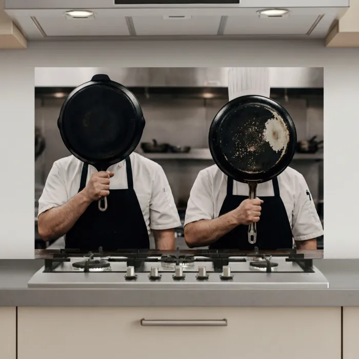 Koks - Koekenpannen - Keuken keuken achterwand spatscherm klein -3d_website