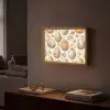 Paaseieren - Bruin - Bloemen Light Box met batterij (Wandlamp) middel -sfeer1
