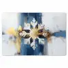 Abstract - Winter - Sneeuwvlok - Sneeuw - Goud Placemat vinyl groot -zzsfeer1_Kitchenyeah-website