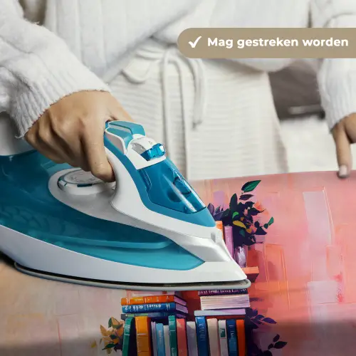 Planken - Boeken - Bladeren Wandkleed katoen klein -sfeer9