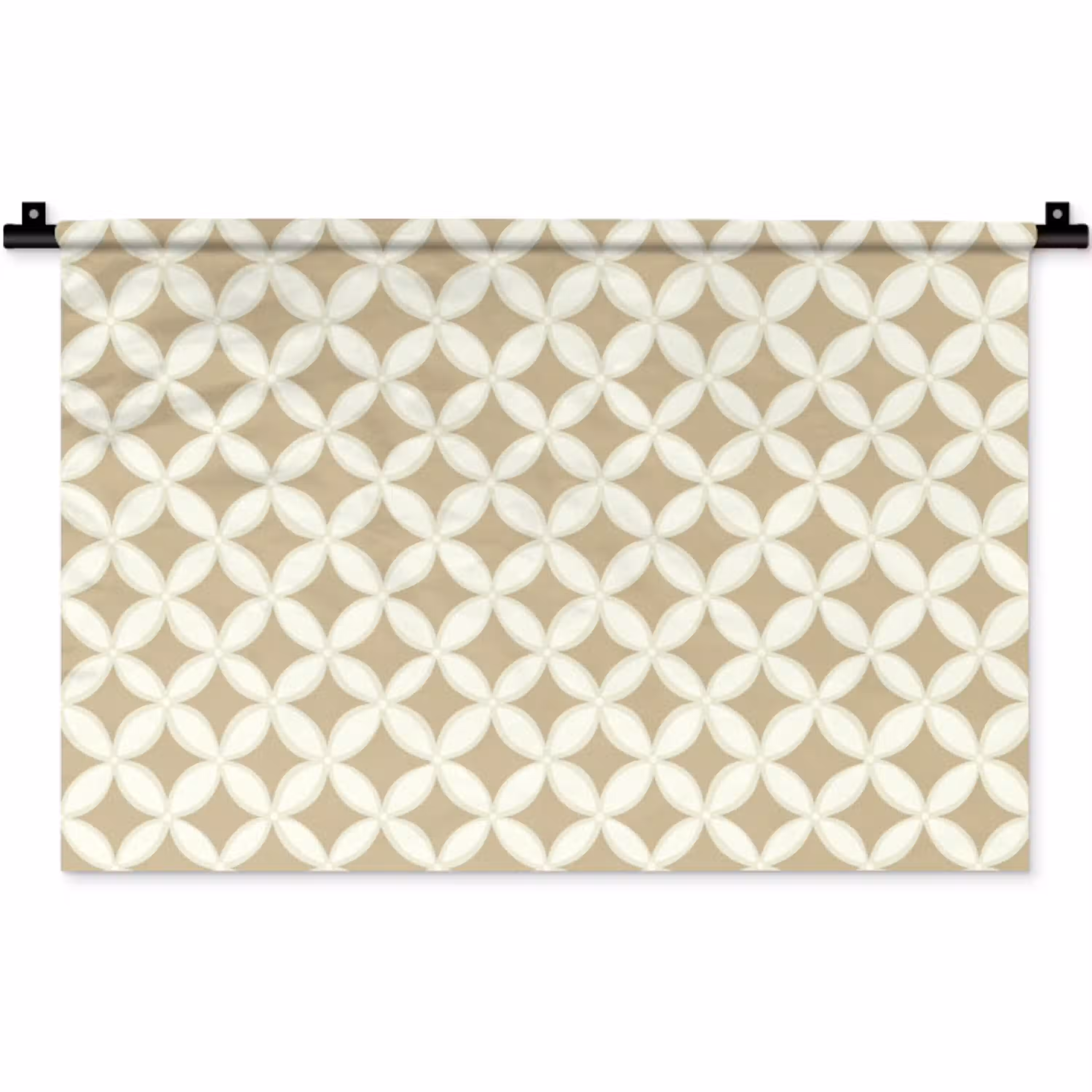 Symmetrisch - Motief - Beige Wandkleed katoen klein 269 -zz3d