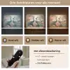 Pauwen - Pauwenveren - Vogels - Bloemen - Natuur Light Box met batterij (Wandlamp) middel -USP_lichtkleurNL