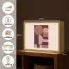 Geometrisch - Cirkels - Rood Light Box met batterij (Wandlamp) middel -USP_websiteoverzichtNL