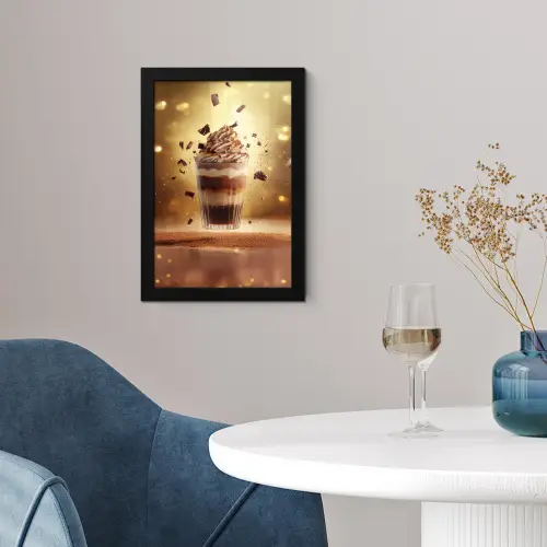 Dessert - Chocolade - Zoet - Eten fotolijst zwart zonder passe partout klein -sfeer4