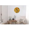 Dinosaurussen - Stekels - Herfstbladeren - Bruin Wandcirkel aluminium klein -woonkamer