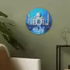 Taj Mahal - Ramadan - Blauw - Islamitische Akoestische PET Vilt - Rond klein -sfeer2