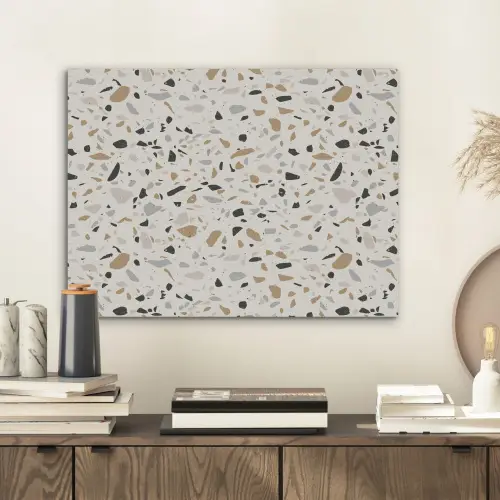 Terrazzo -  Patroon - Staal PET vilt klein 837 -sfeer1
