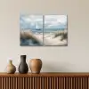 Strand - Verf - Natuur - Boot Canvas - Meerluiken 2 luik klein -sfeer3