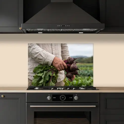 Bieten - Vers - Moestuin keuken achterwand spatscherm klein -sfeer1