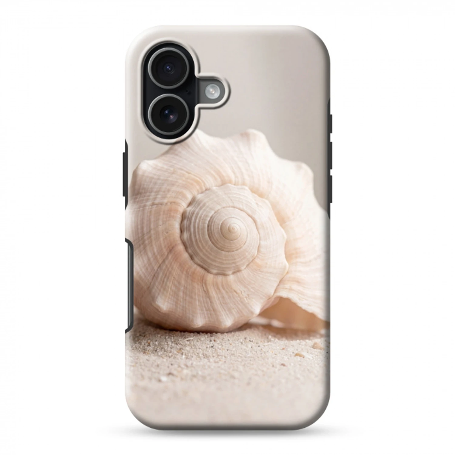 Schelp - Detail - Beige Toughcase MagSafe Apple iPhone 17 klein -3d