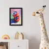 Frisdrank - Blik - Paars fotolijst zwart zonder passe partout klein -usfeer4_kinderkamer