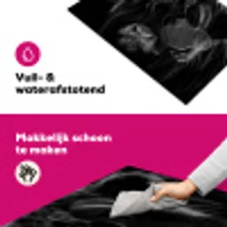 Schotse hooglander - Koe - Zwart - Wit - Dieren Inductie beschermer vinyl 3mm klein -wsfeer6_website