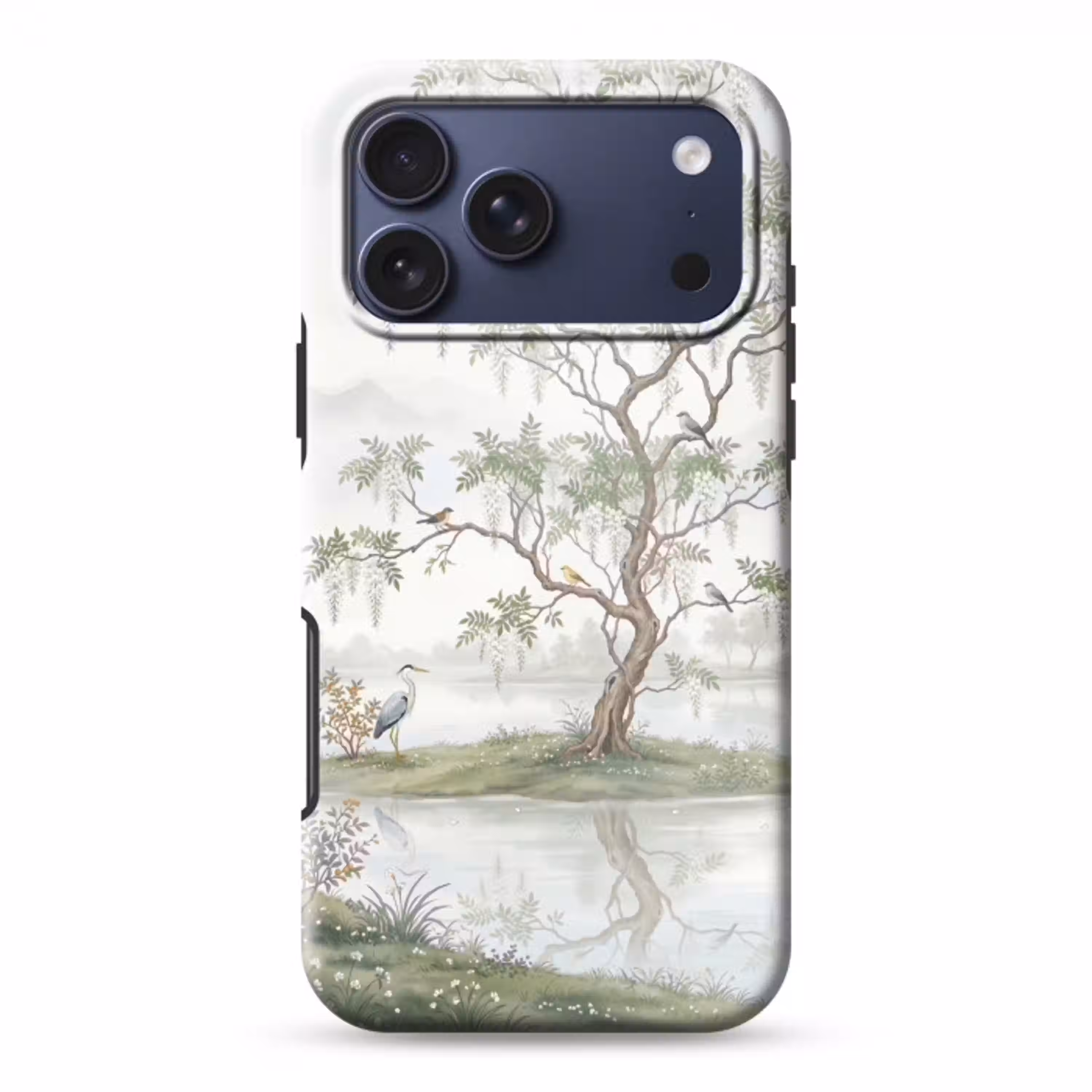 Reiger - Landschap - Groen Toughcase MagSafe Apple iPhone 17 Pro Max klein -3d