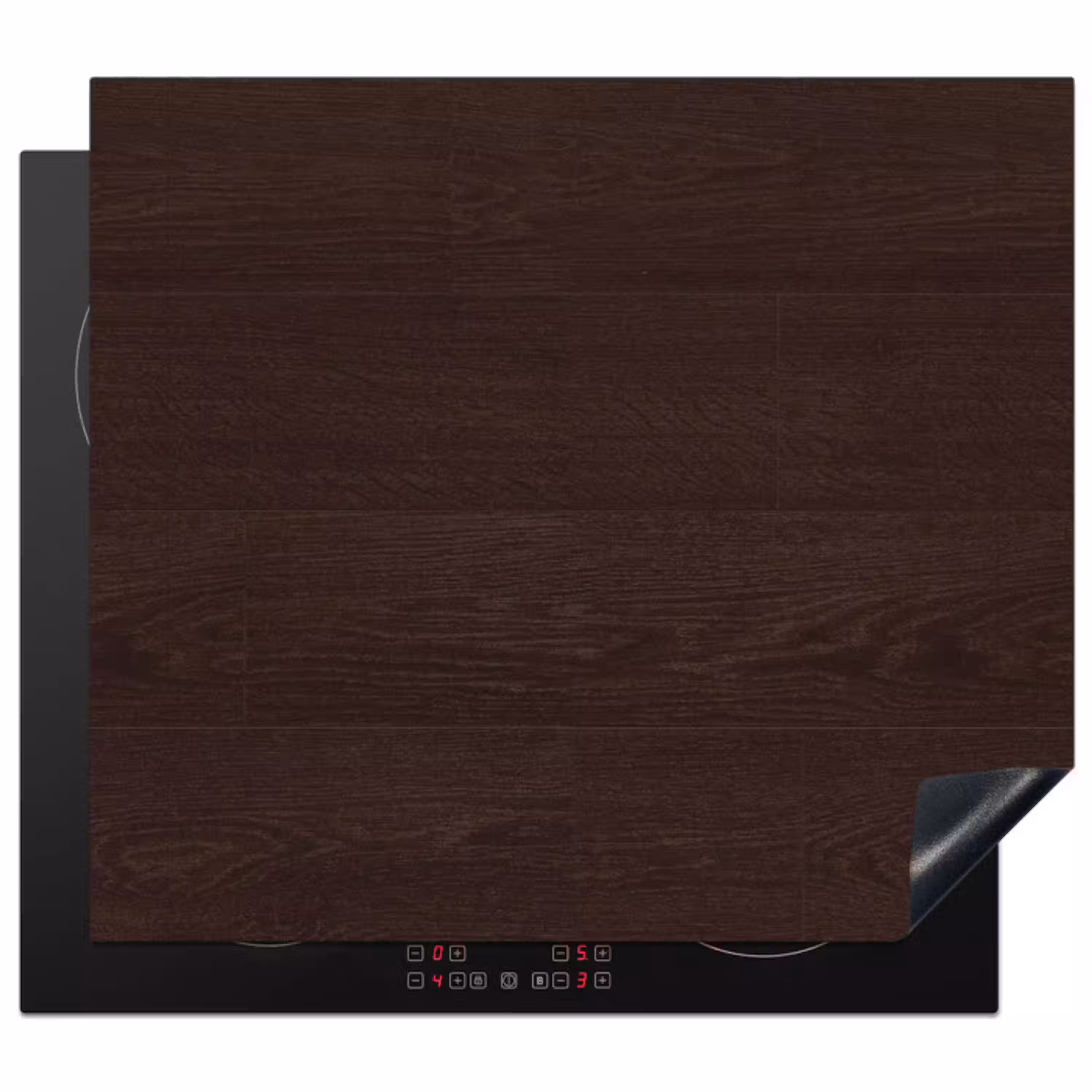 Patroon - Hardhout - Plank Inductie beschermer vinyl 3mm middel 274 -3d