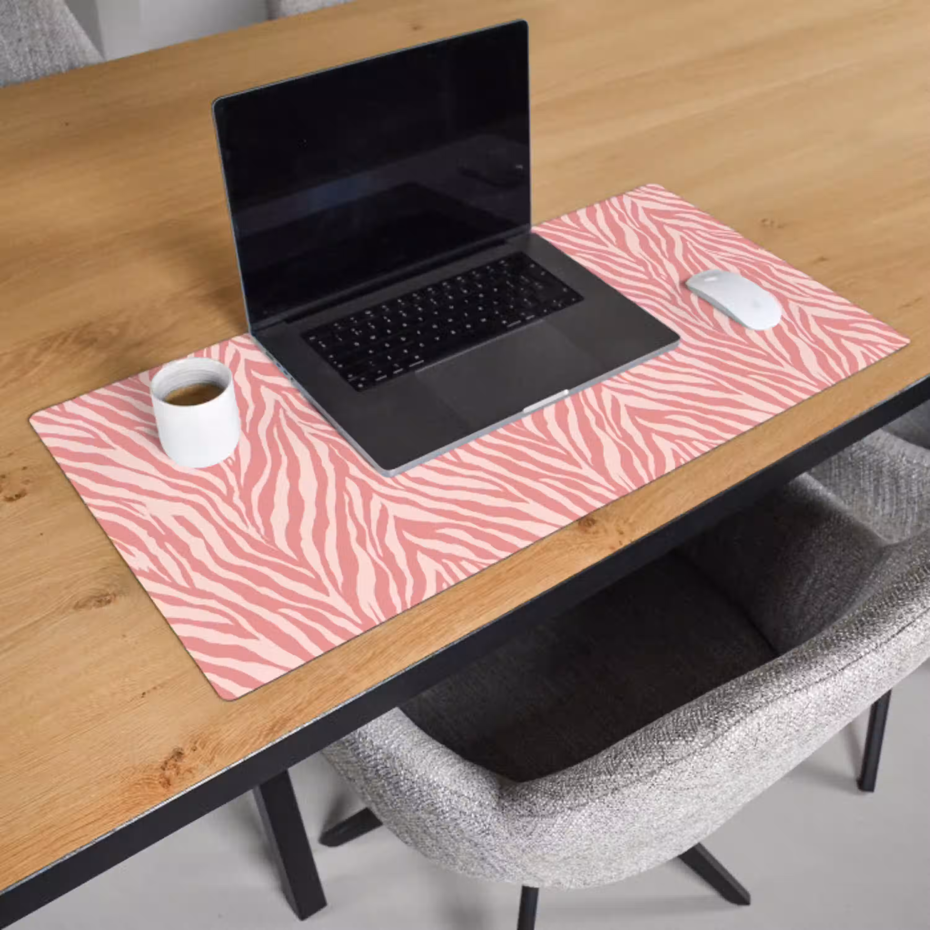 Zebra - Print - Roze Muismat XXL klein 681 -sfeer1