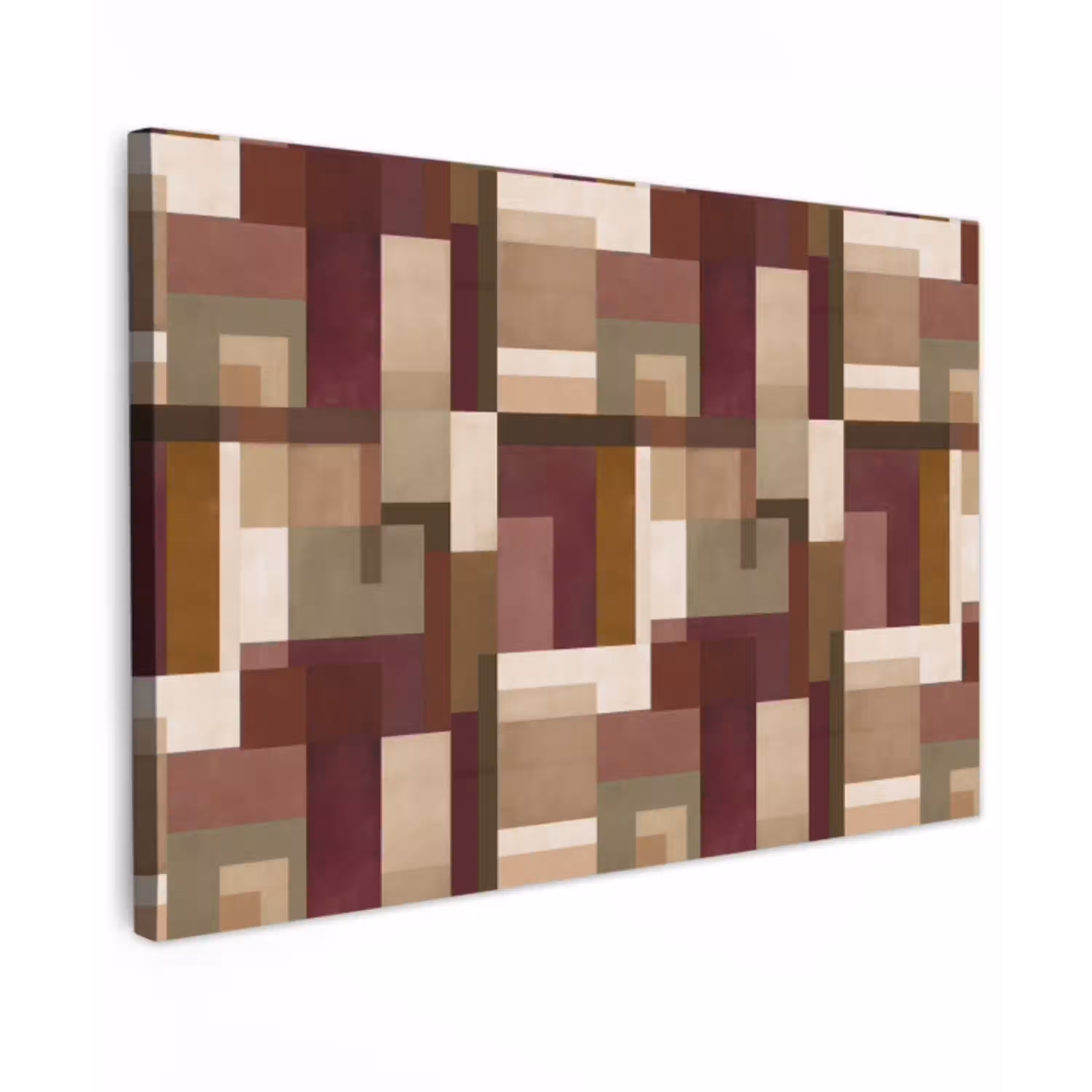 Modern - Geometrie - Kleurrijk canvas 2cm klein 34 -z3d