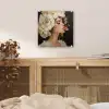 Abstract - Vrouw - Bloemen - Wit plexiglas 5mm klein -sfeer4