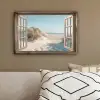 Doorkijk - Helmgras - Duinen - Zee - Landschap canvas 2cm klein -sfeer3