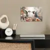 Kolibrie - Vogels - Bloemen - Natuur poster papier klein -sfeer1