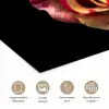 Bloem - Roos - Rood - Zwart poster papier klein -closeup_NL
