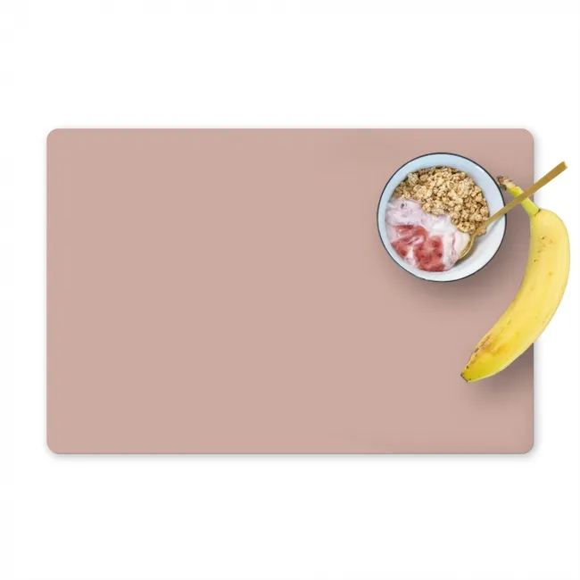 Placemat - 6 pieces - Pink - Palette - Old - Solid - Old Pink