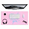 Tequila texted you - Roze - Blauw Muismat XXL klein -3d