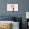 Cirkels - Abstract - Paars poster papier klein -sfeer2