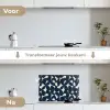 Modern - Geometrisch - Blauw keuken achterwand spatscherm klein 900 -voor_na_NL
